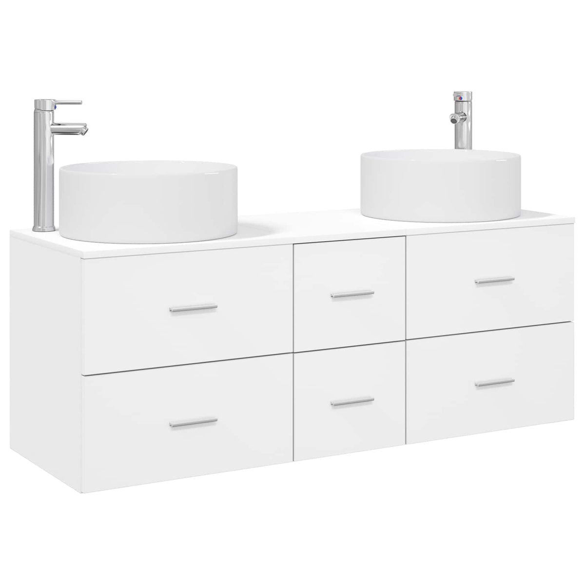Set namještaja za kupaonicu 3 kom. Bijela 49,5 x 44,5 x 65,5 cm