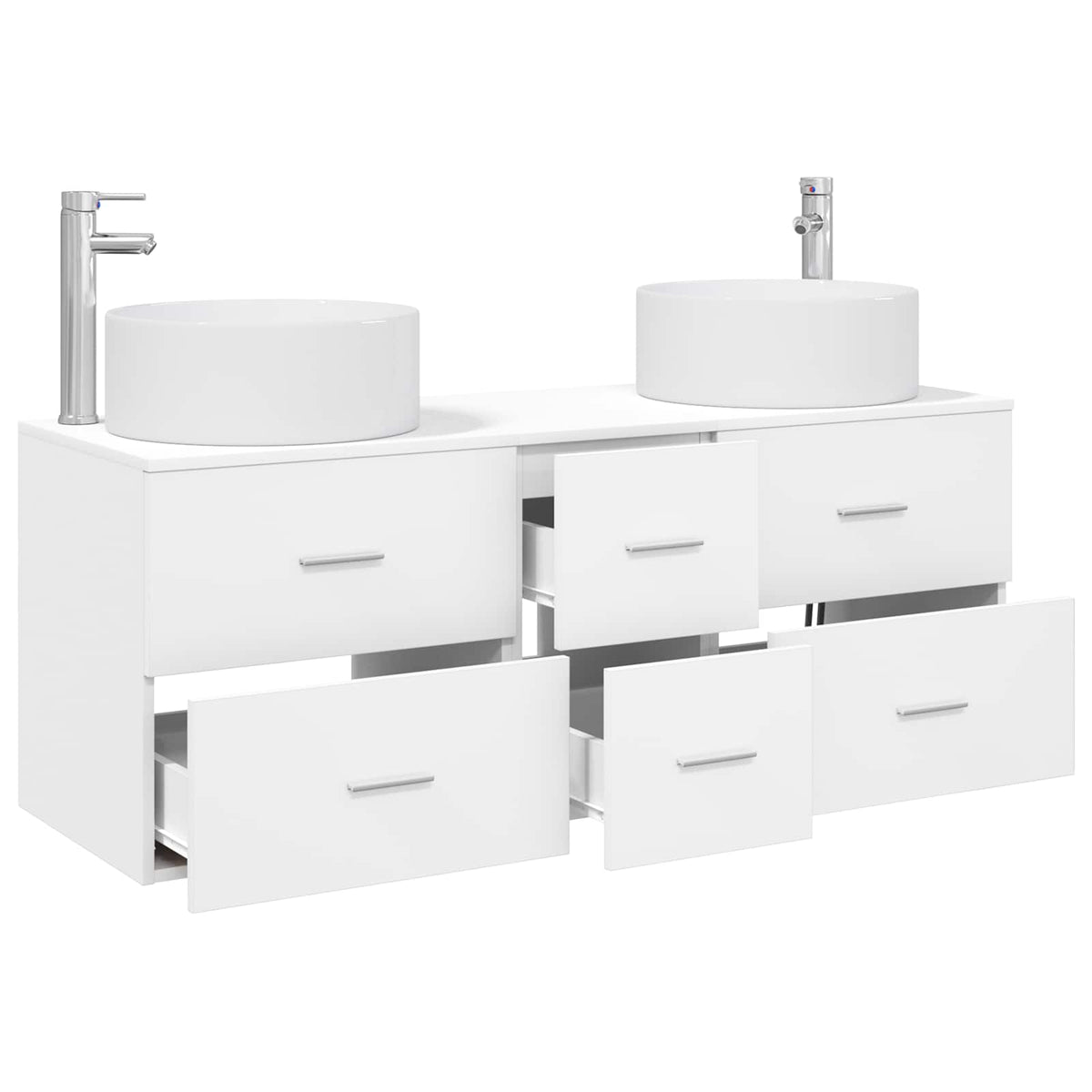 Set namještaja za kupaonicu 3 kom. Bijela 49,5 x 44,5 x 65,5 cm