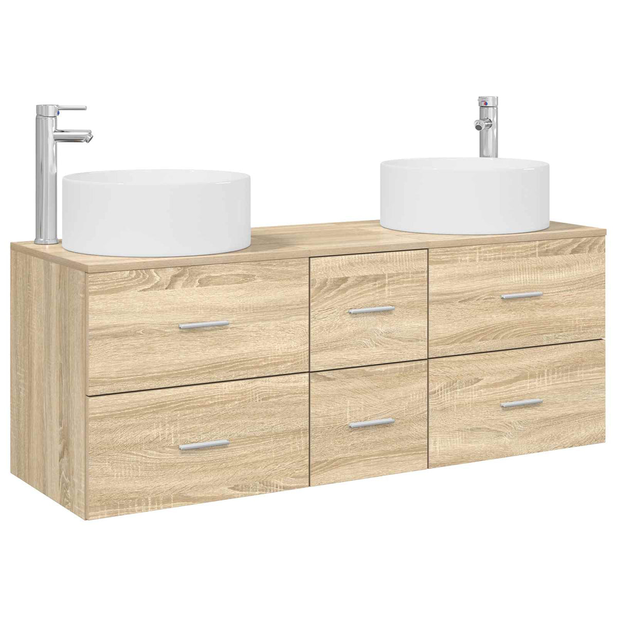 Set namještaja za kupaonicu 3 kom. Hrast sonoma Smeđa 49,5 x 44,5 x 65,5 cm