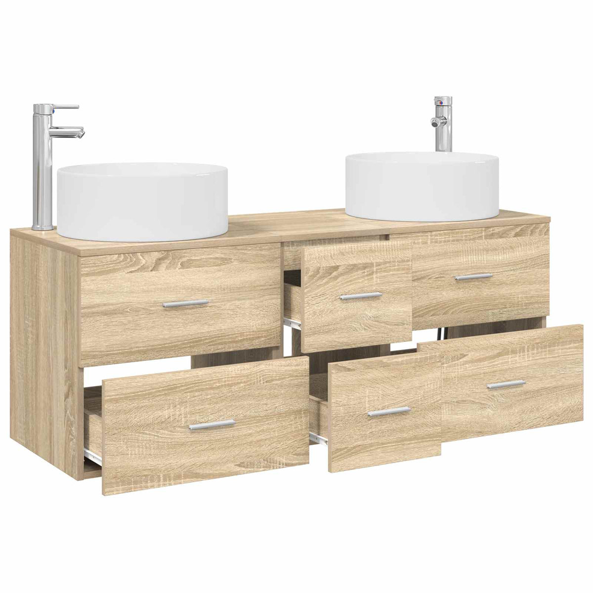 Set namještaja za kupaonicu 3 kom. Hrast sonoma Smeđa 49,5 x 44,5 x 65,5 cm