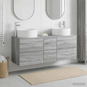 Set namještaja za kupaonicu 3 kom. Siva Sonoma 49.5 x 44.5 x 65.5 cm