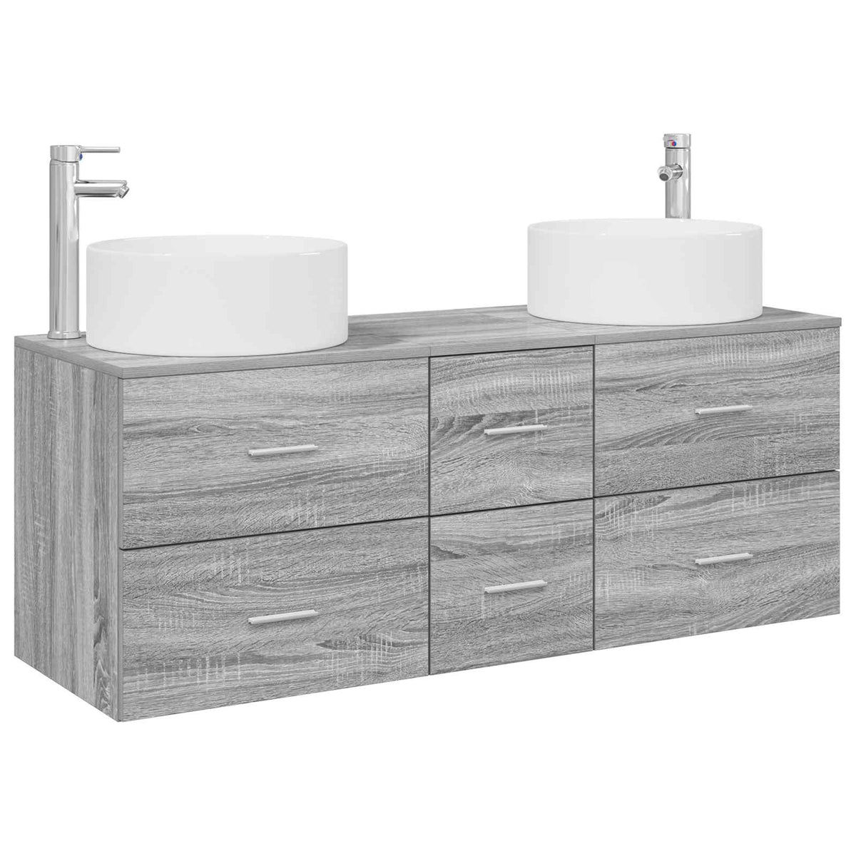 Set namještaja za kupaonicu 3 kom. Siva Sonoma 49.5 x 44.5 x 65.5 cm