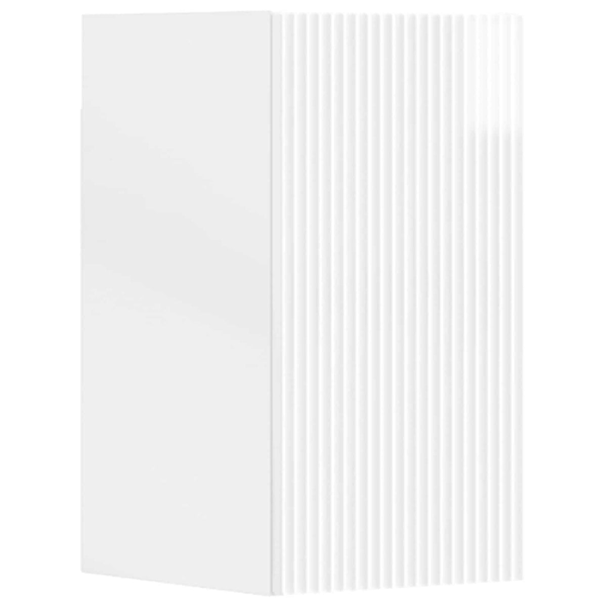 Set namještaja za kupaonicu 3 kom. Bijela visokog sjaja 33 x 34,5 x 160 cm