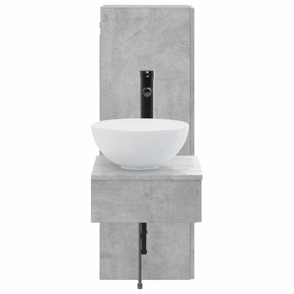 Set namještaja za kupaonicu 2 kom. Betonska siva 33 x 34,5 x 100 cm