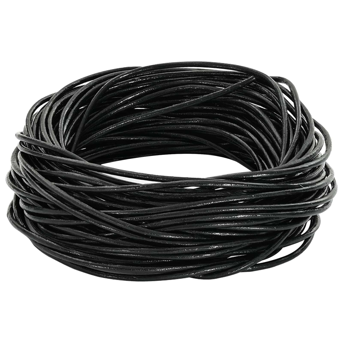 Kožni konop Crna Ø1,5 mm x 10 m Koža