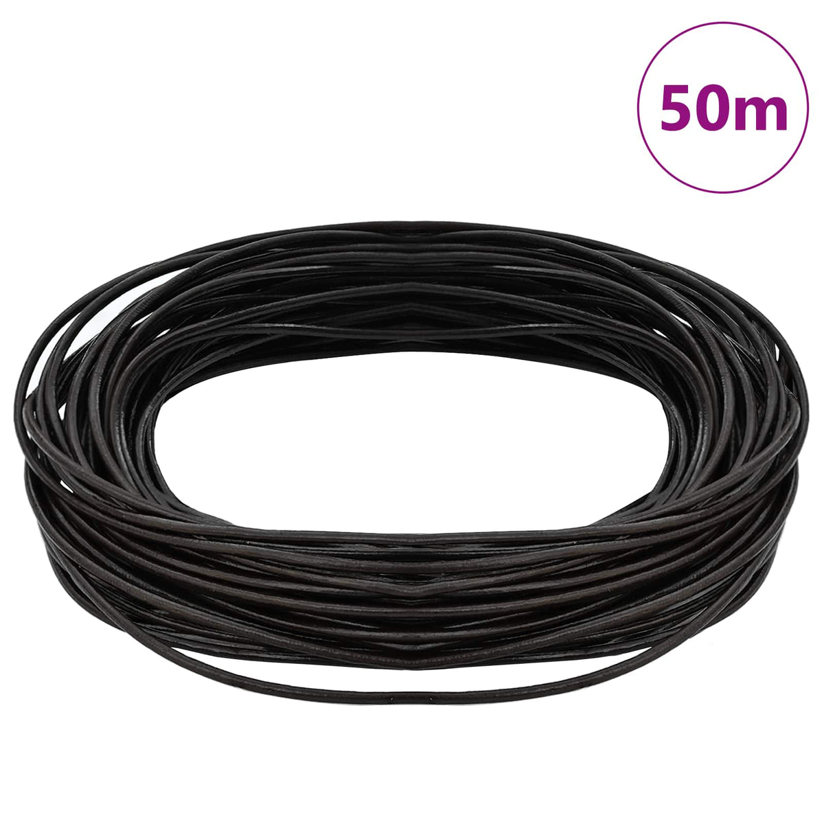 Kožni konop Tamno smeđa Ø1 mm x 50 m Koža