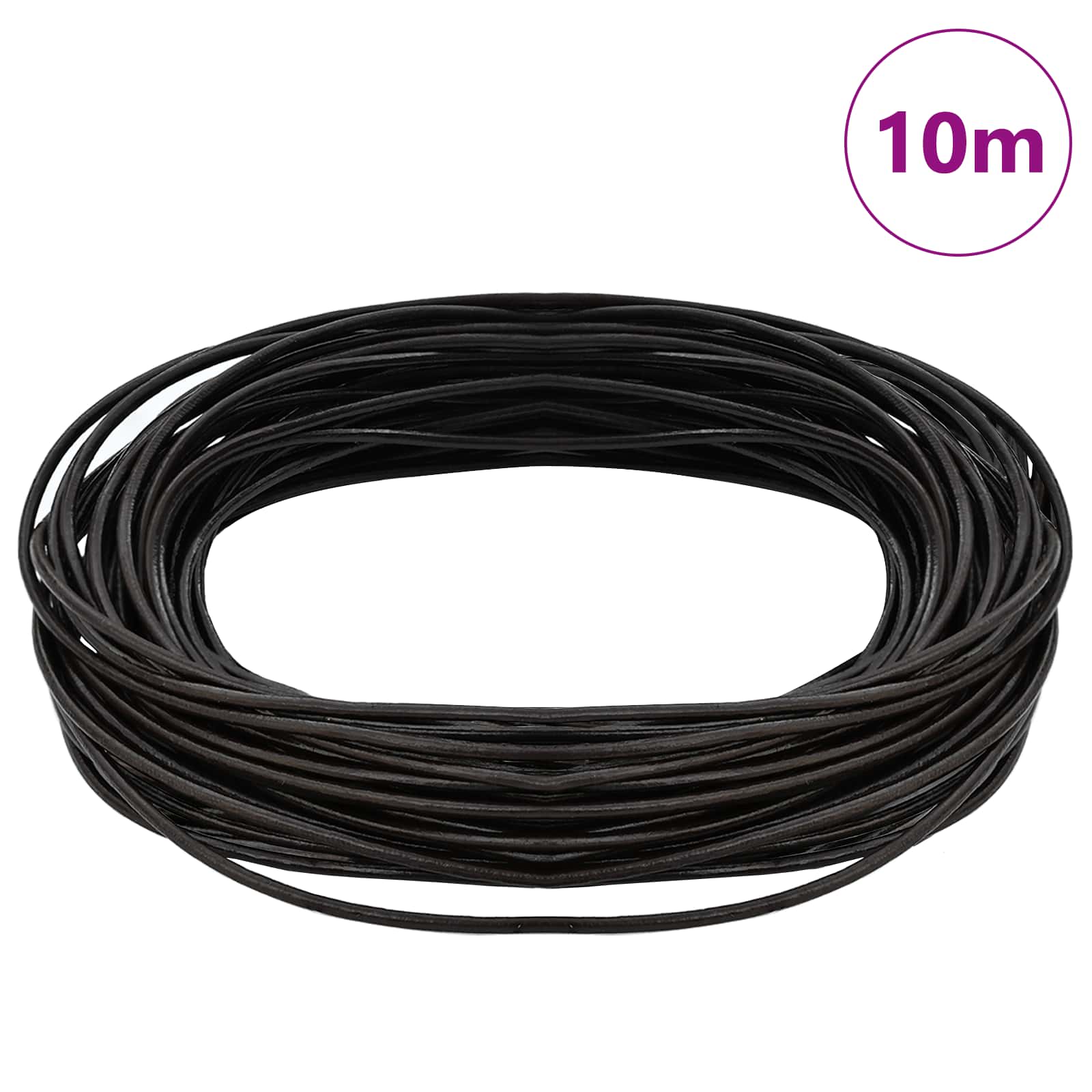 Kožni konop Tamno smeđa Ø2 mm x 10 m Koža