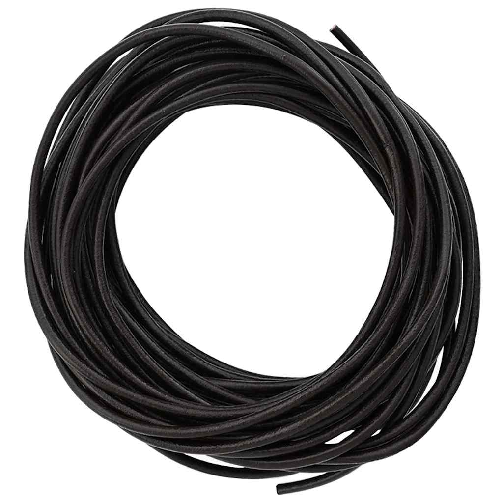 Kožni konop Tamno smeđa Ø3 mm x 5 m Koža