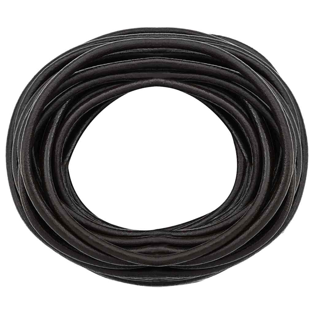 Kožni konop Tamno smeđa Ø5 mm x 5 m Koža