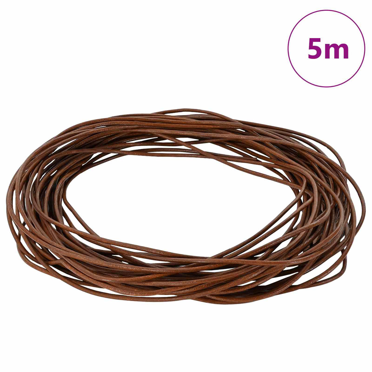 Kožni konop Svijetlosmeđa Ø1,5 mm x 5 m Koža
