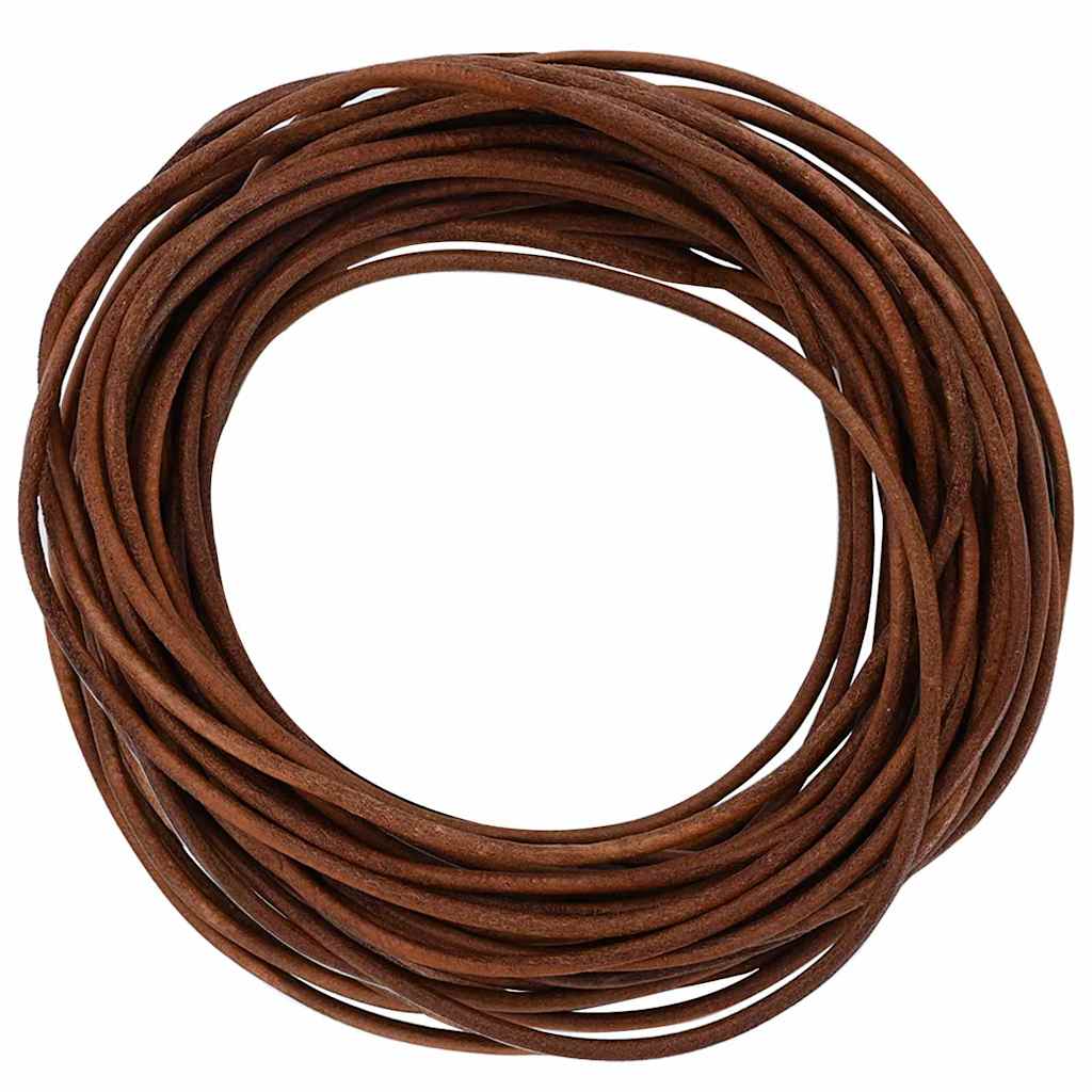 Kožni konop Svijetlosmeđa Ø2,5 mm x 10 m Koža
