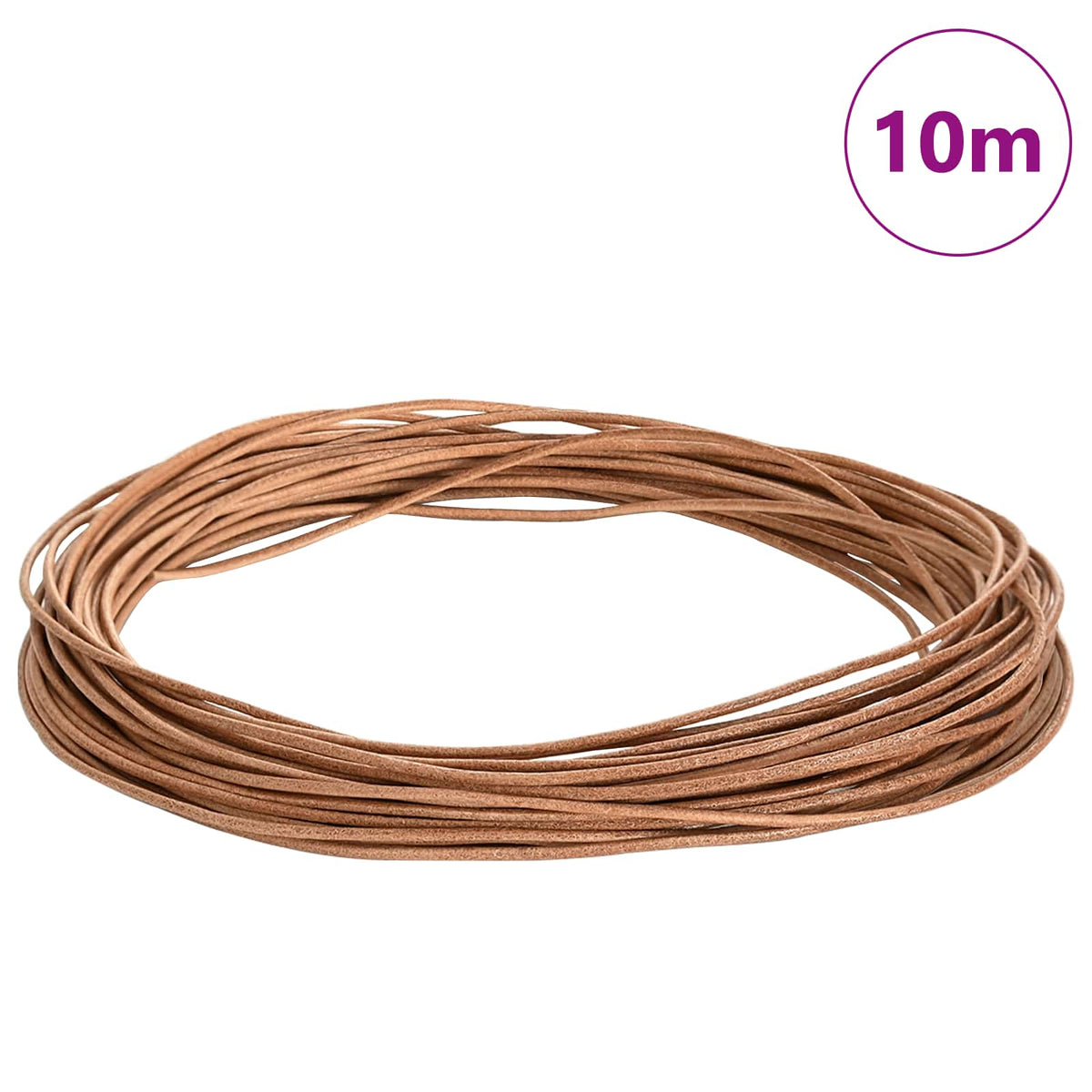 Kožni konop Smeđa Ø2 mm x 10 m Koža