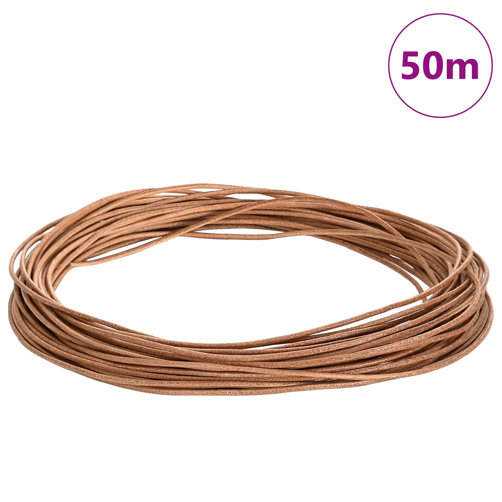 Kožni konop Smeđa Ø2,5 mm x 5 m Koža