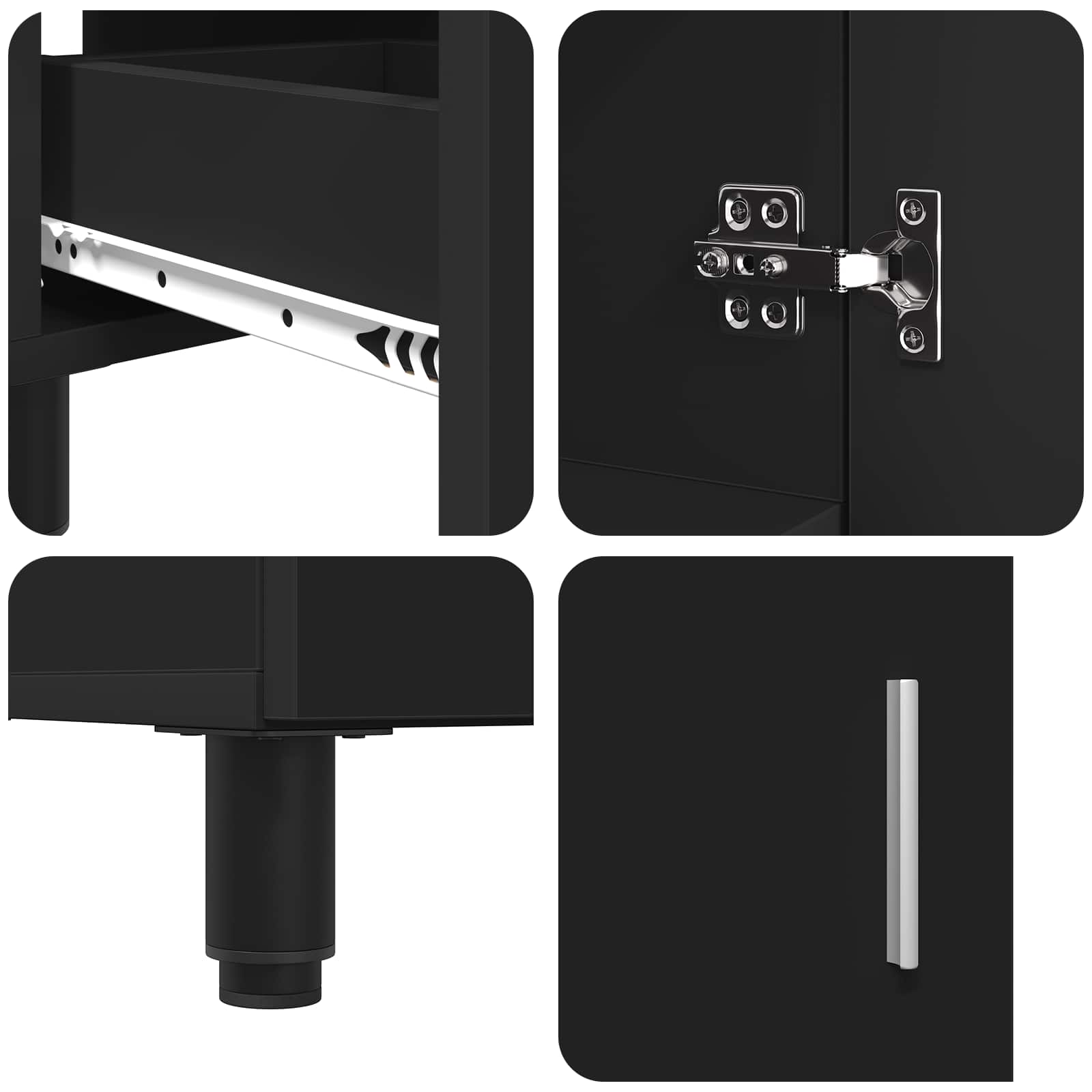 Toaletna jedinica Crna 60 x 35 x 60 cm Konstruirano drvo