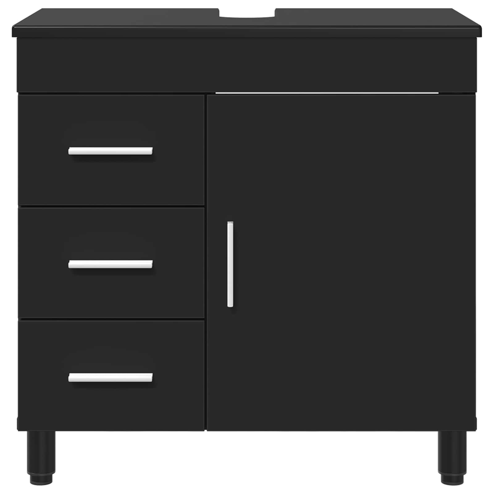 Toaletna jedinica Crna 60 x 35 x 60 cm Konstruirano drvo