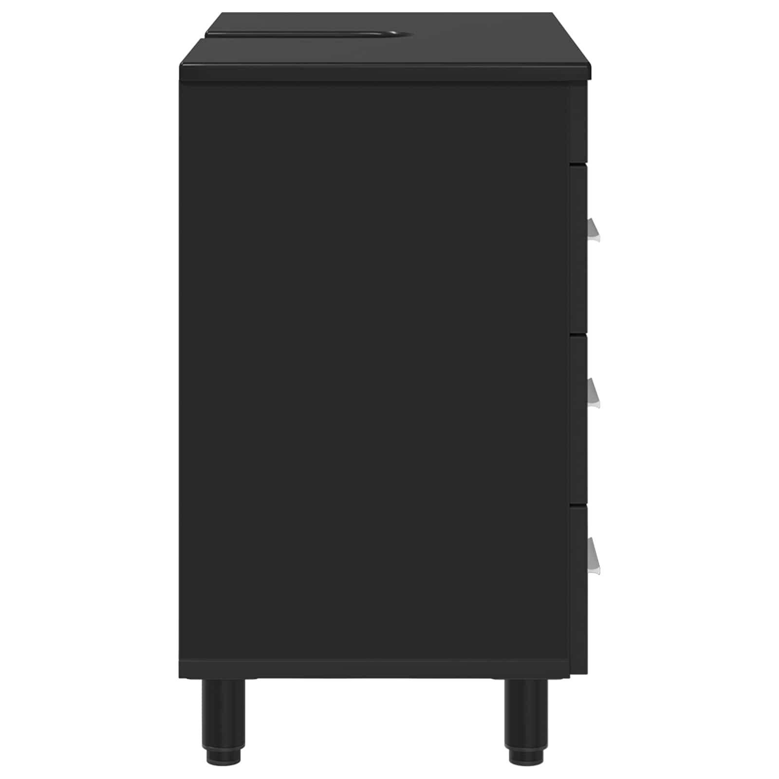 Toaletna jedinica Crna 60 x 35 x 60 cm Konstruirano drvo