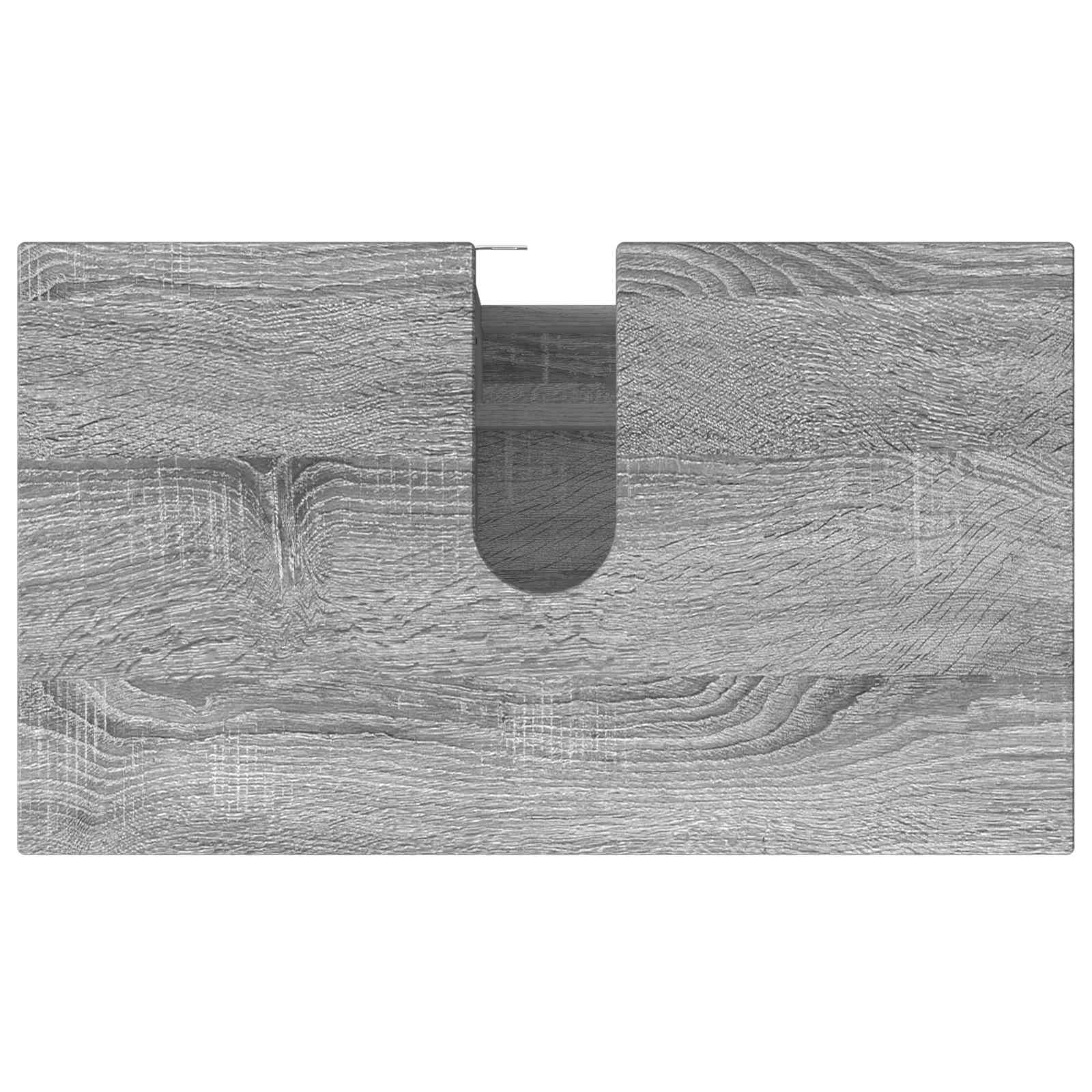Toaletna jedinica Siva Sonoma 60 x 35 x 60 cm Konstruirano drvo