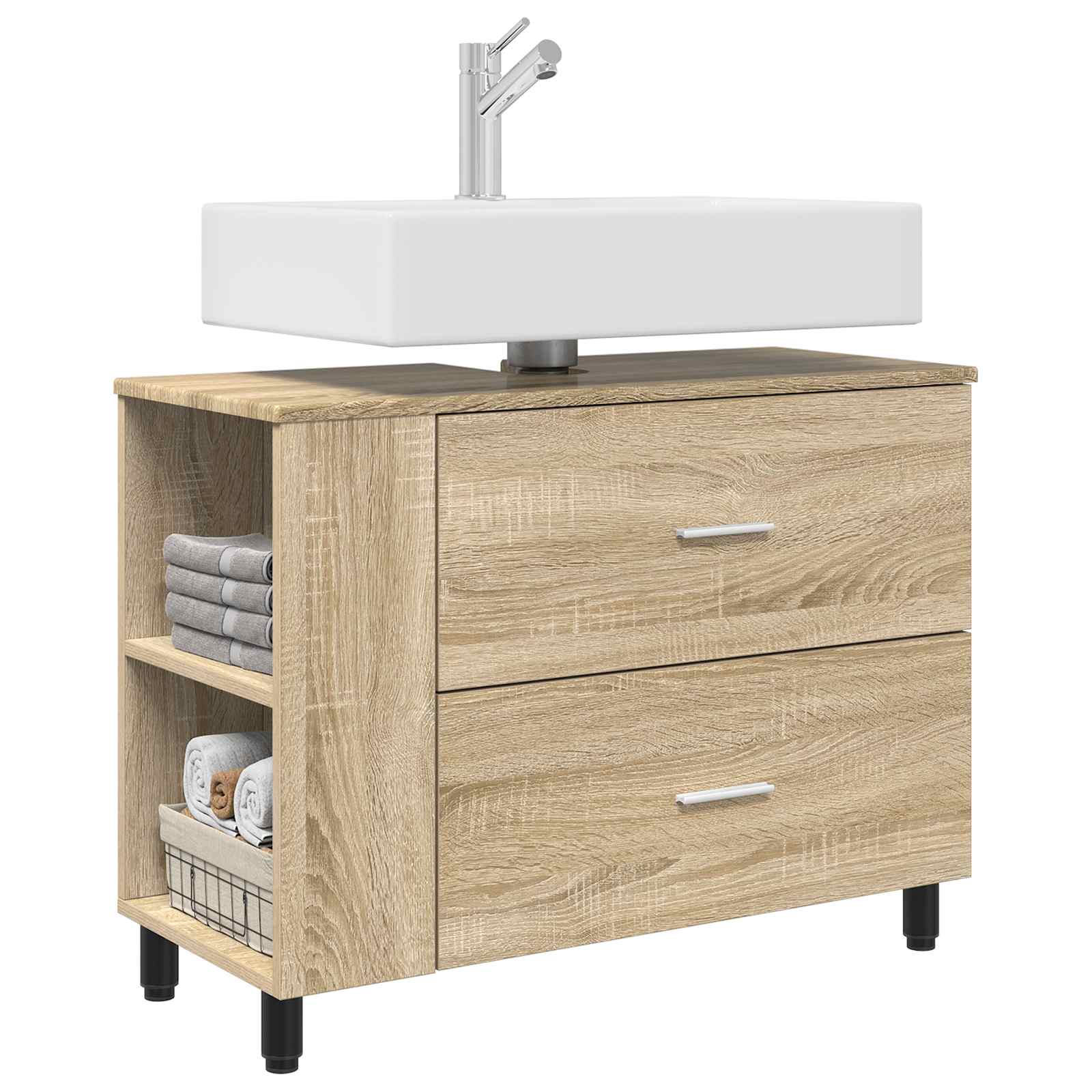 Toaletna jedinica Hrast sonoma 80 x 35 x 60 cm