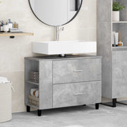 Toaletna jedinica Betonska siva 80 x 35 x 60 cm