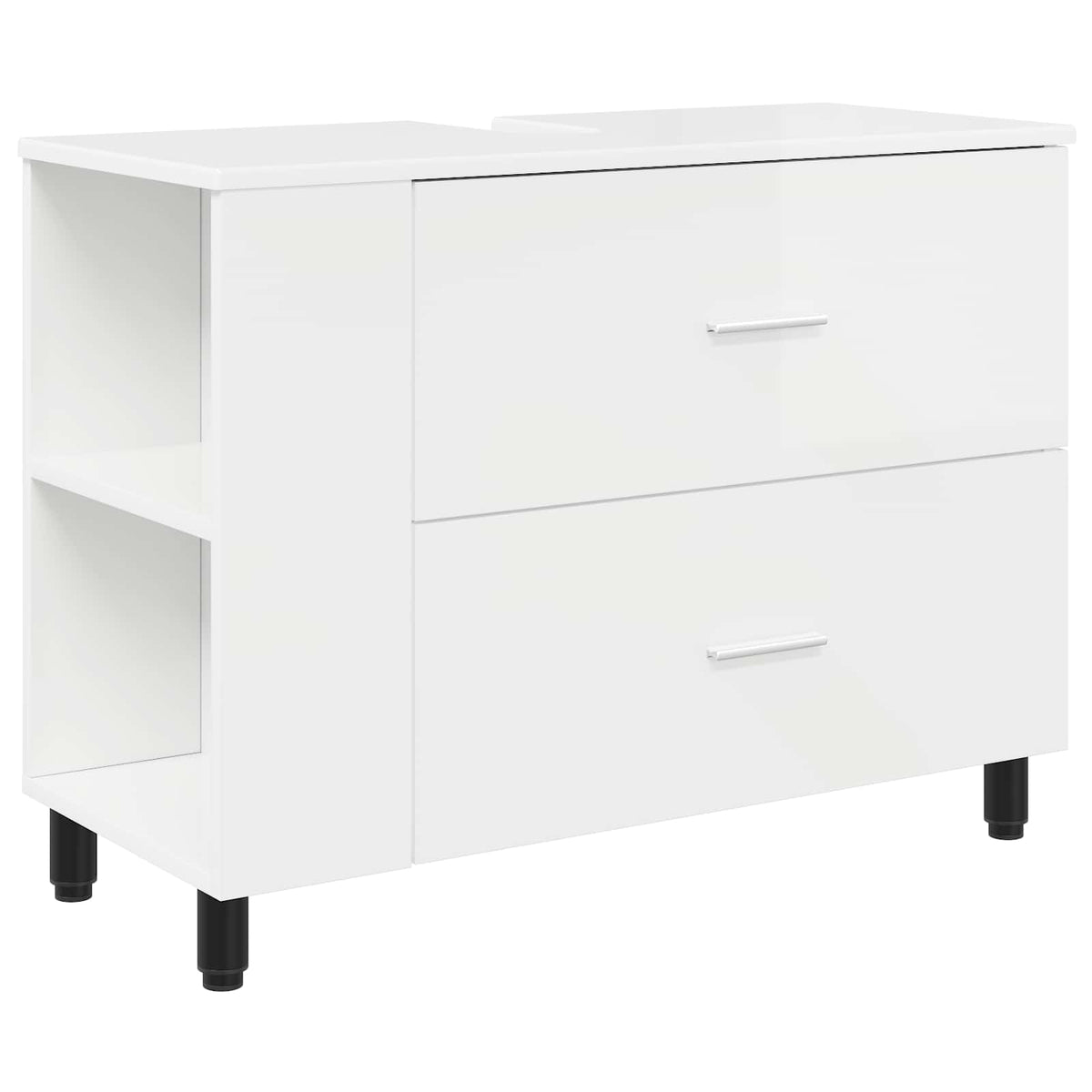Toaletna jedinica Bijela visokog sjaja 80 x 35 x 60 cm