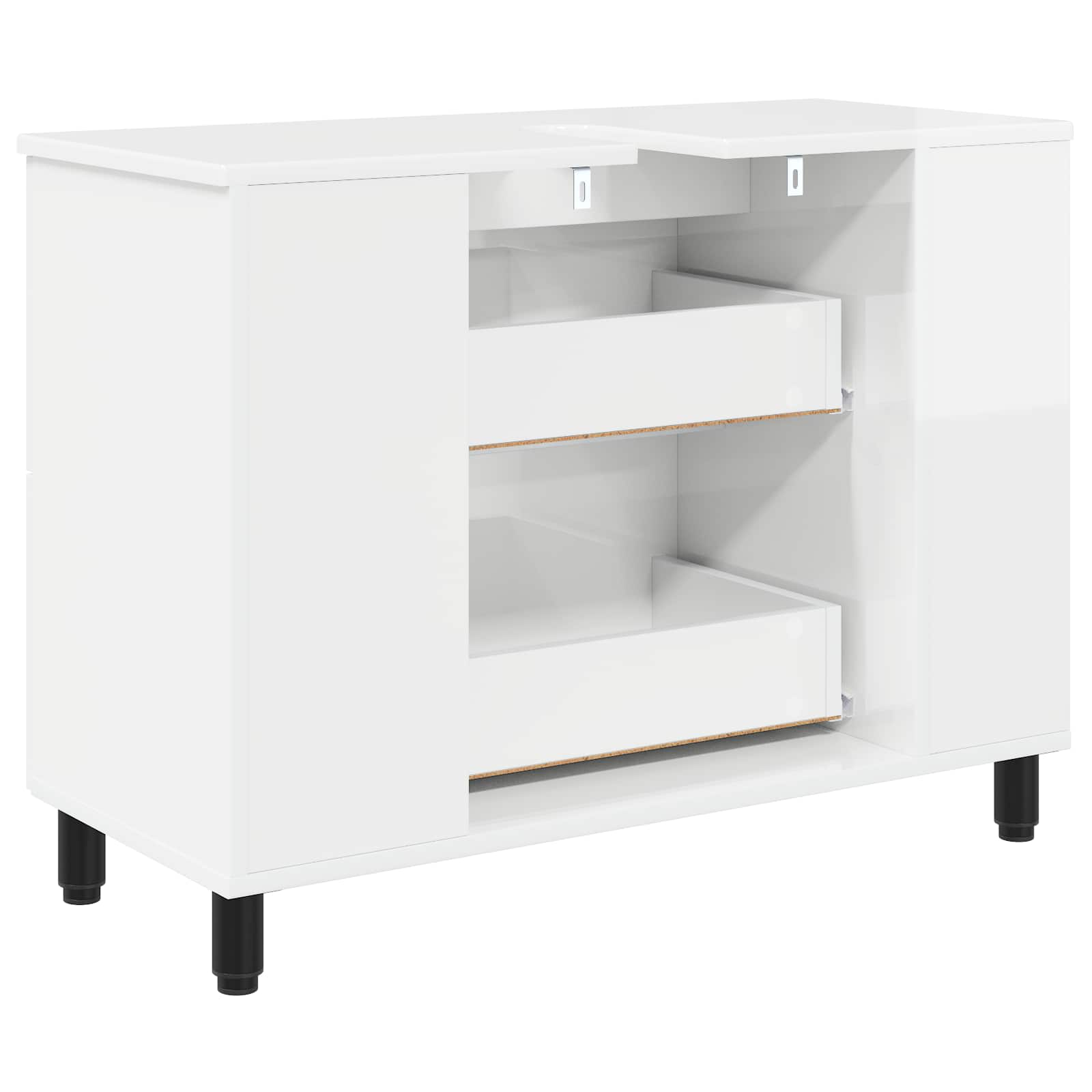 Toaletna jedinica Bijela visokog sjaja 80 x 35 x 60 cm