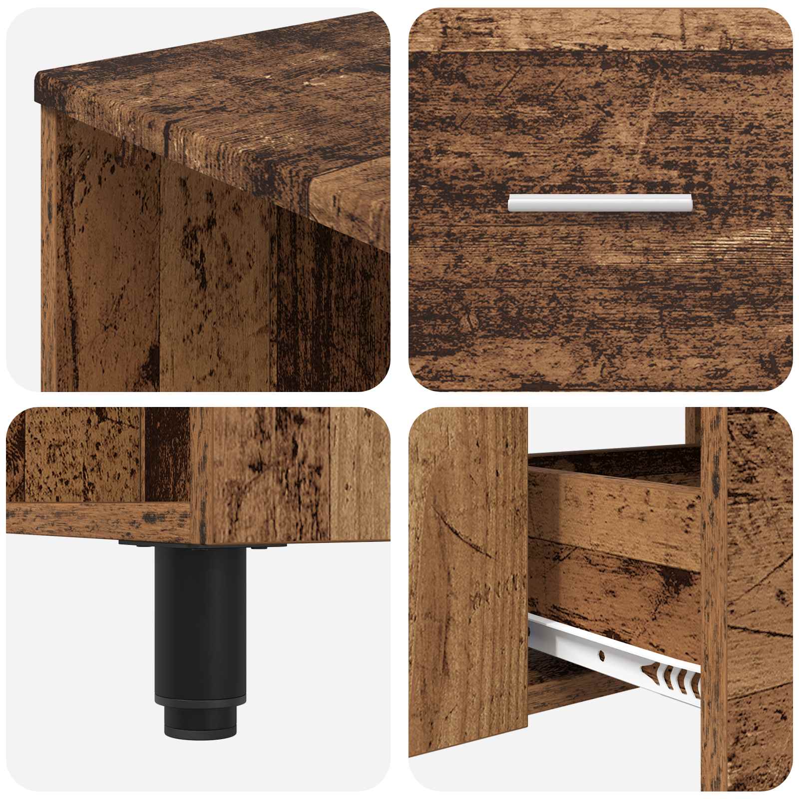 Toaletna jedinica Staro drvo 80 x 35 x 60 cm Konstruirano drvo