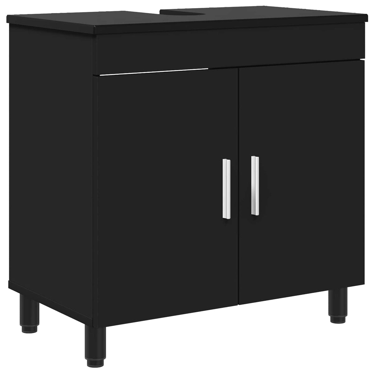 Toaletna jedinica Crna 60 x 35 x 60 cm Konstruirano drvo