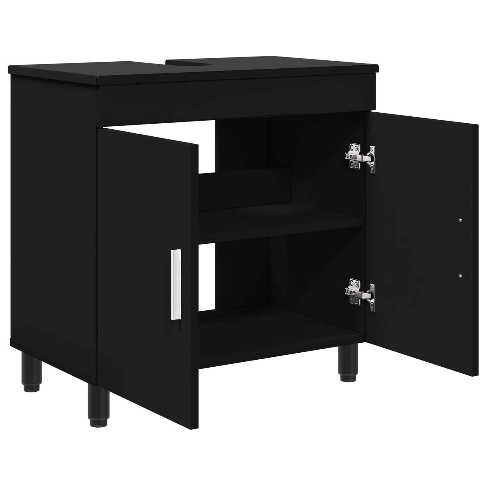 Toaletna jedinica Crna 60 x 35 x 60 cm Konstruirano drvo