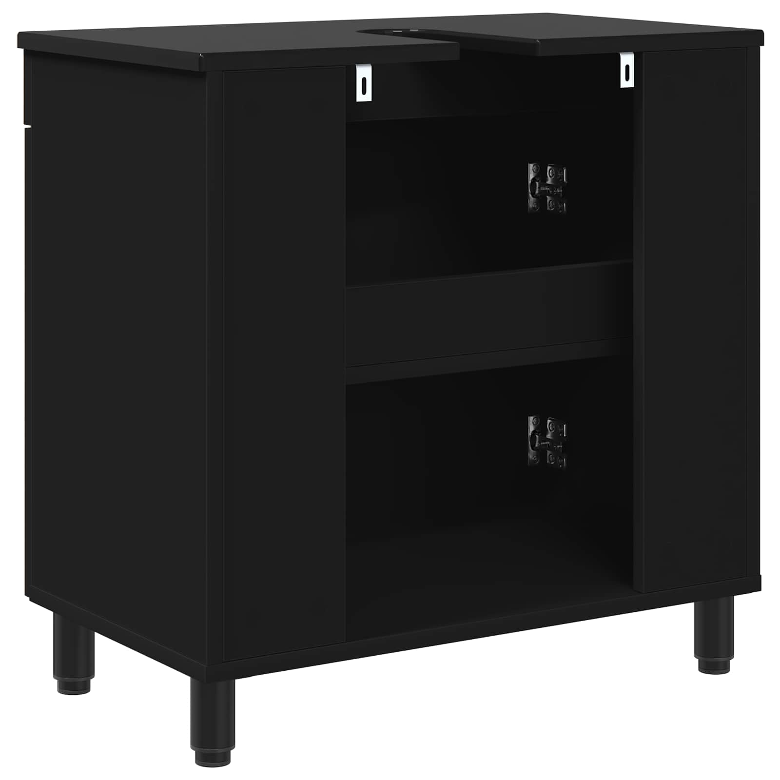 Toaletna jedinica Crna 60 x 35 x 60 cm Konstruirano drvo