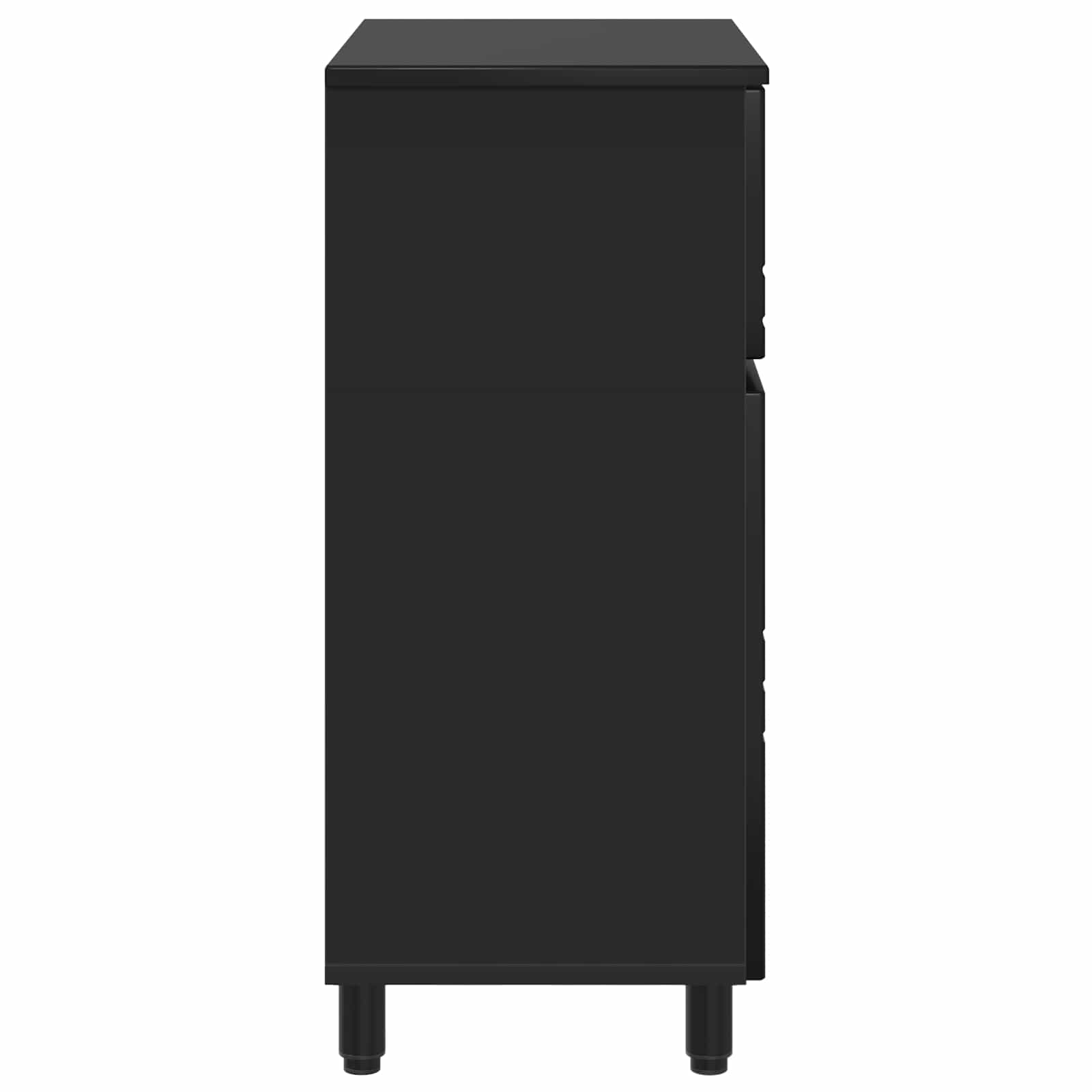 Toaletna jedinica Crna 60 x 35 x 80 cm Konstruirano drvo