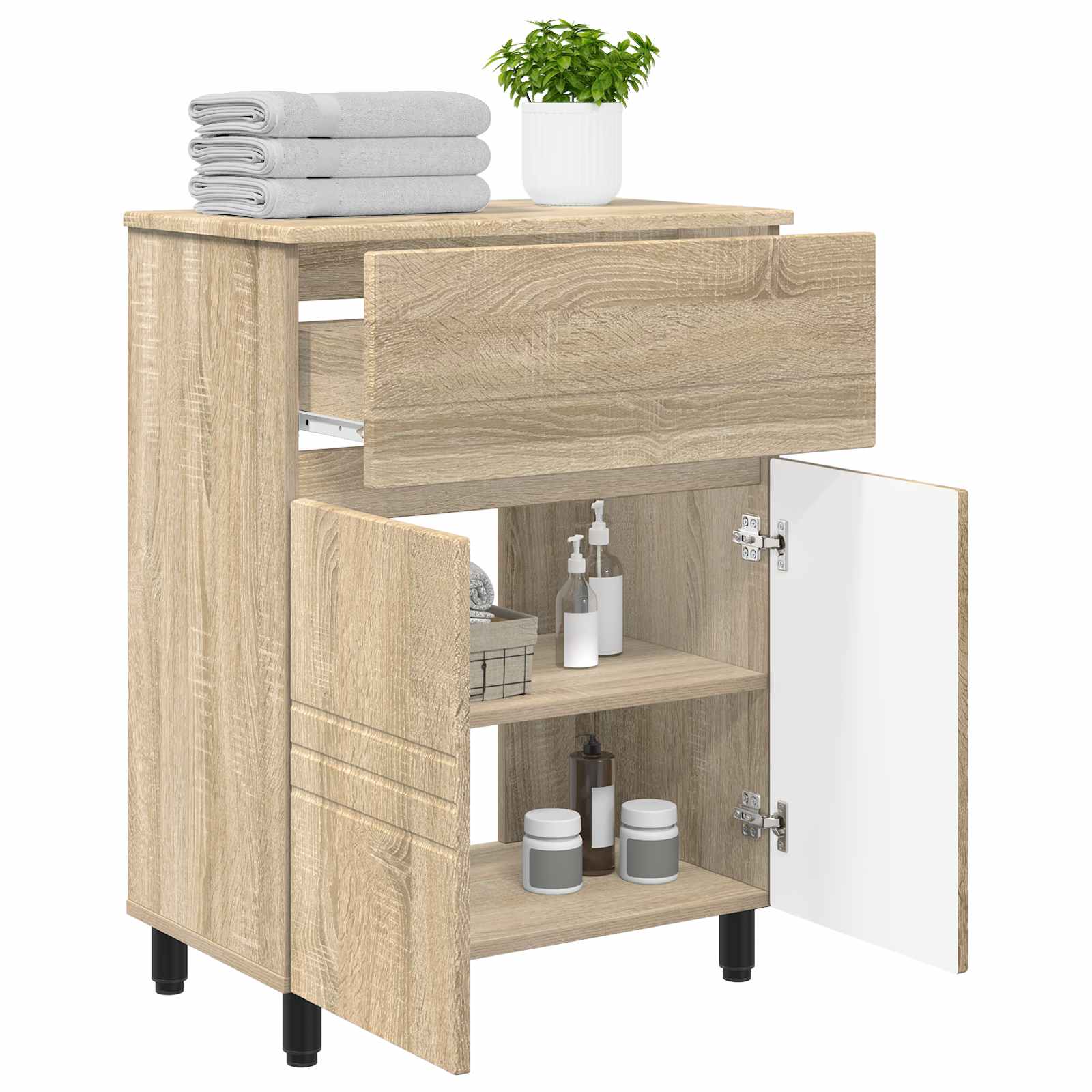 Toaletna jedinica Hrast sonoma 60 x 35 x 80 cm