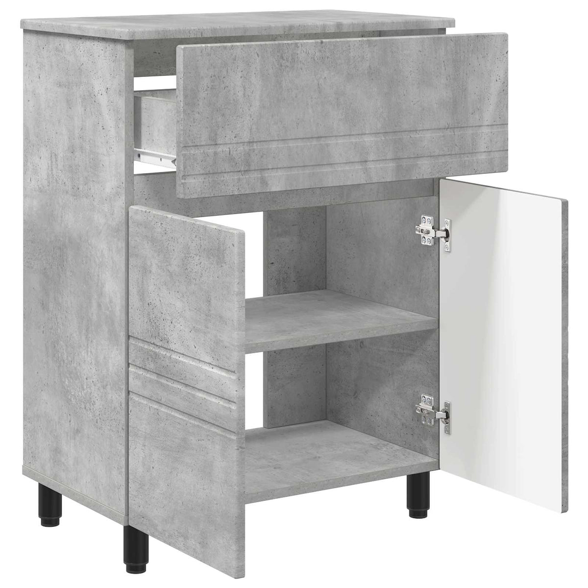 Toaletna jedinica Betonska siva 60 x 35 x 80 cm