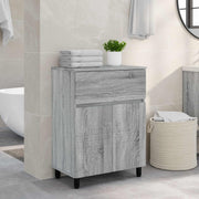 Toaletna jedinica Siva Sonoma 60 x 35 x 80 cm Konstruirano drvo