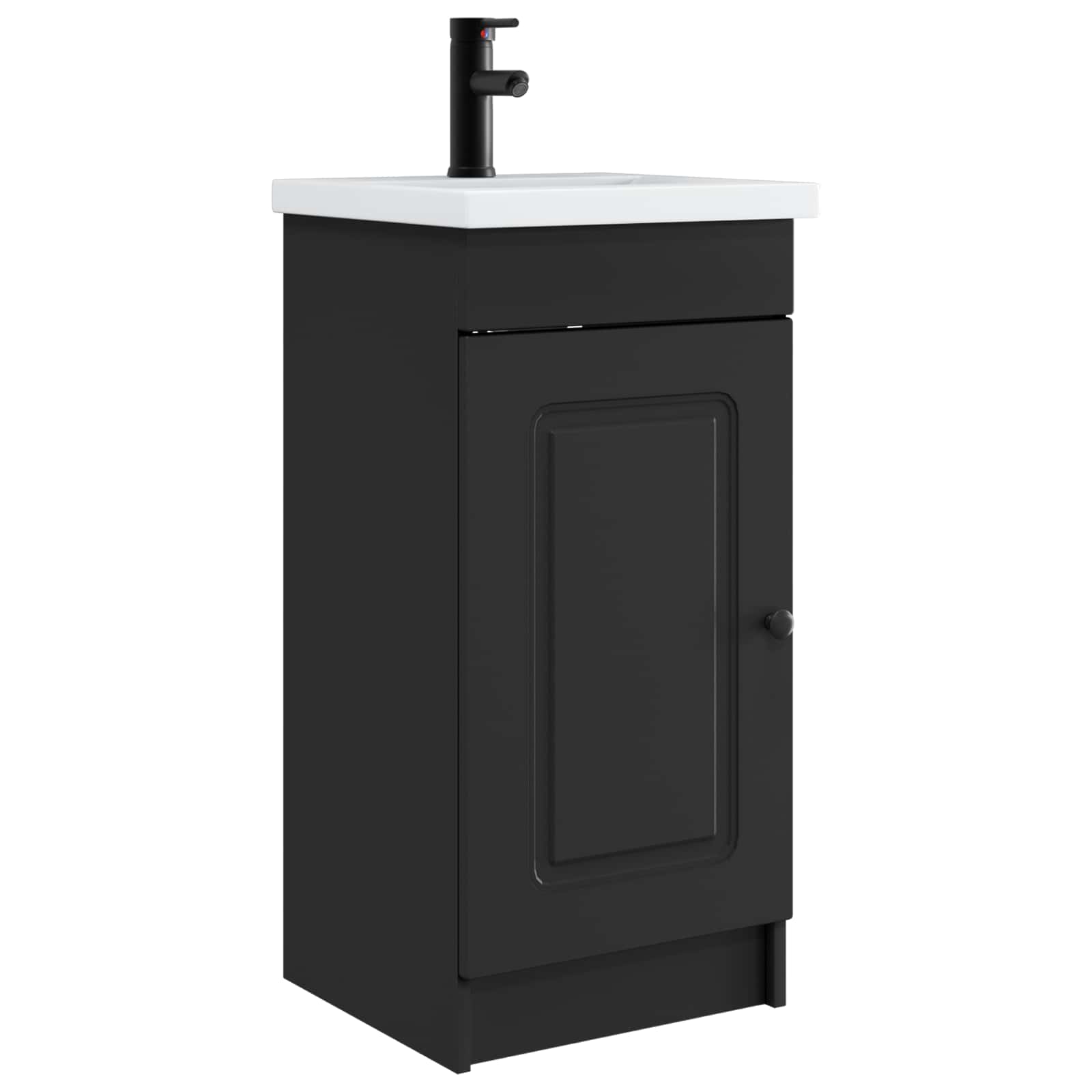 Kupaonski umivaonik s sudoperom Crna 42 x 40 x 84,5 cm