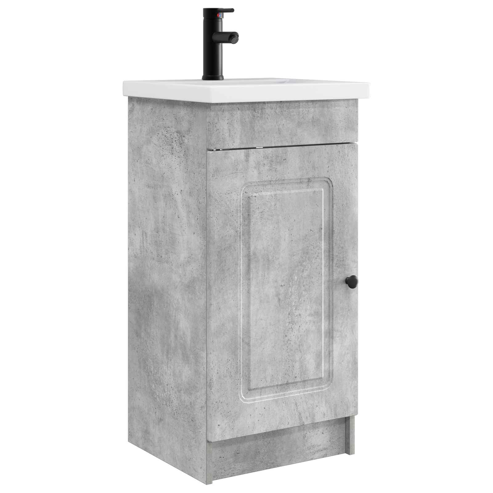 Kupaonski umivaonik s sudoperom Betonska siva 42 x 40 x 84,5 cm