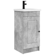Kupaonski umivaonik s sudoperom Betonska siva 42 x 40 x 84,5 cm
