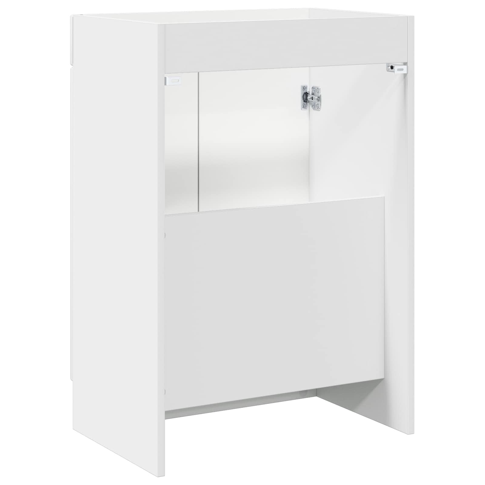 Ormarić ispod umivaonika Bijela visokog sjaja 56 x 37,5 x 81 cm