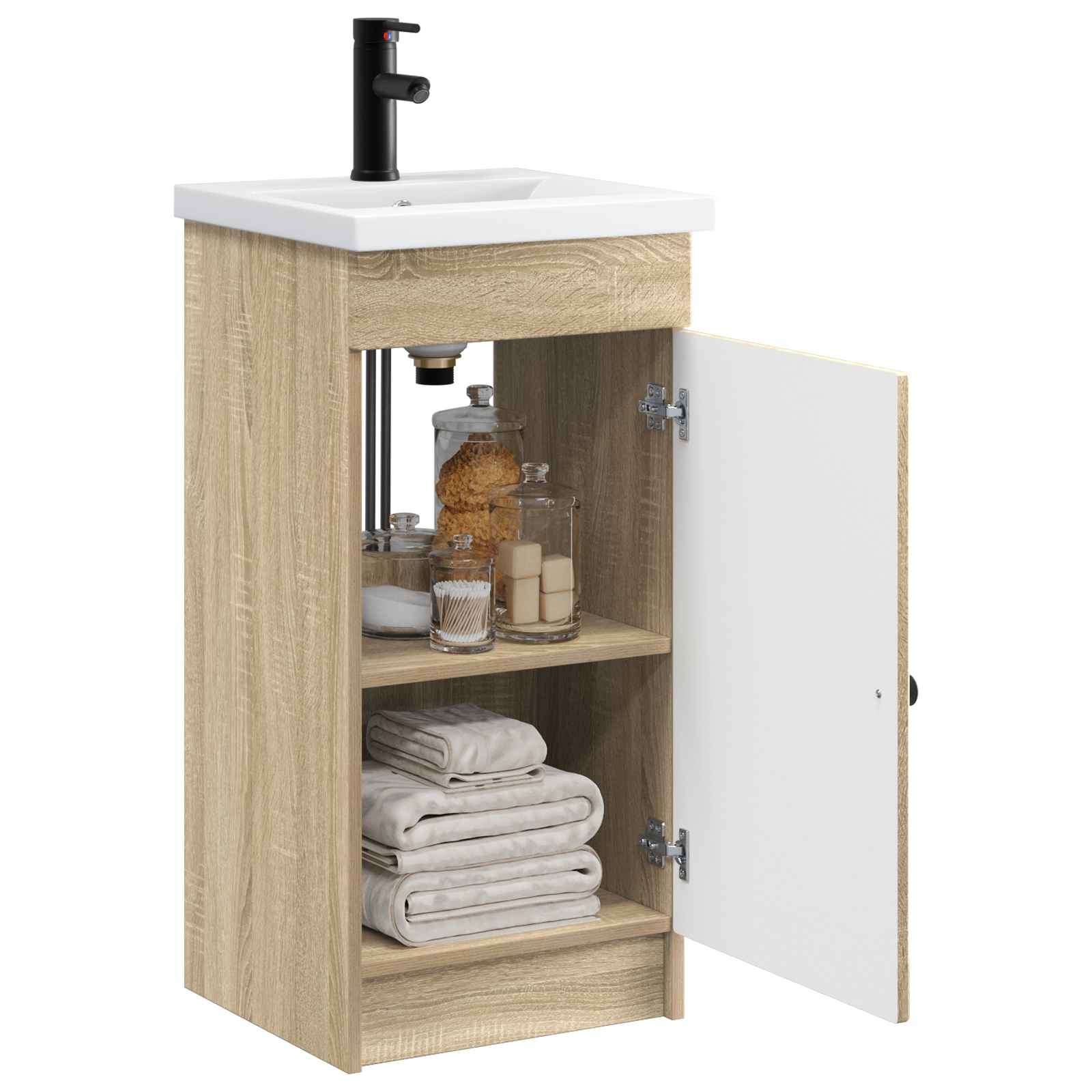 Kupaonski umivaonik s sudoperom Hrast sonoma 42 x 40 x 84,5 cm