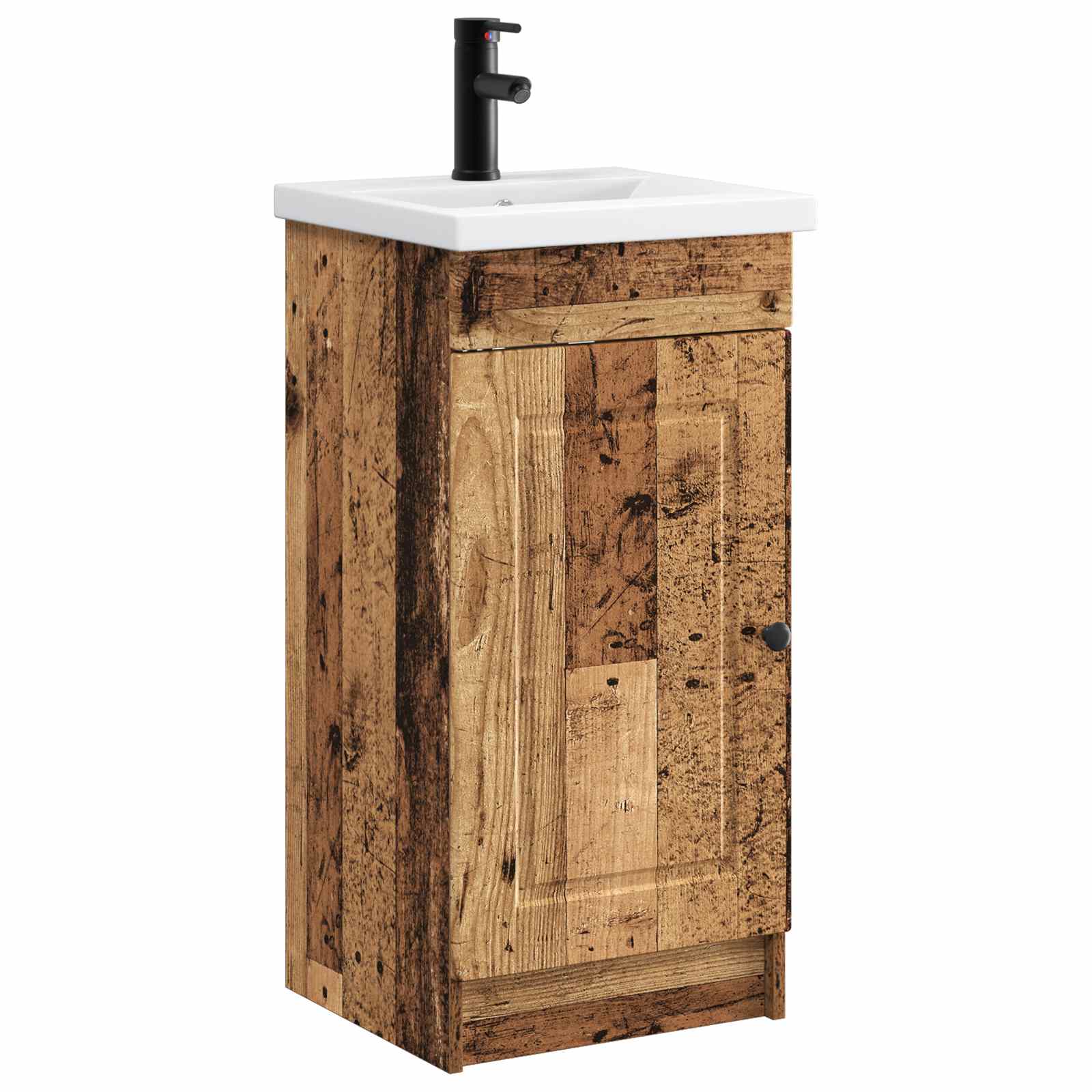 Kupaonski umivaonik s sudoperom Staro drvo 42 x 40 x 84,5 cm