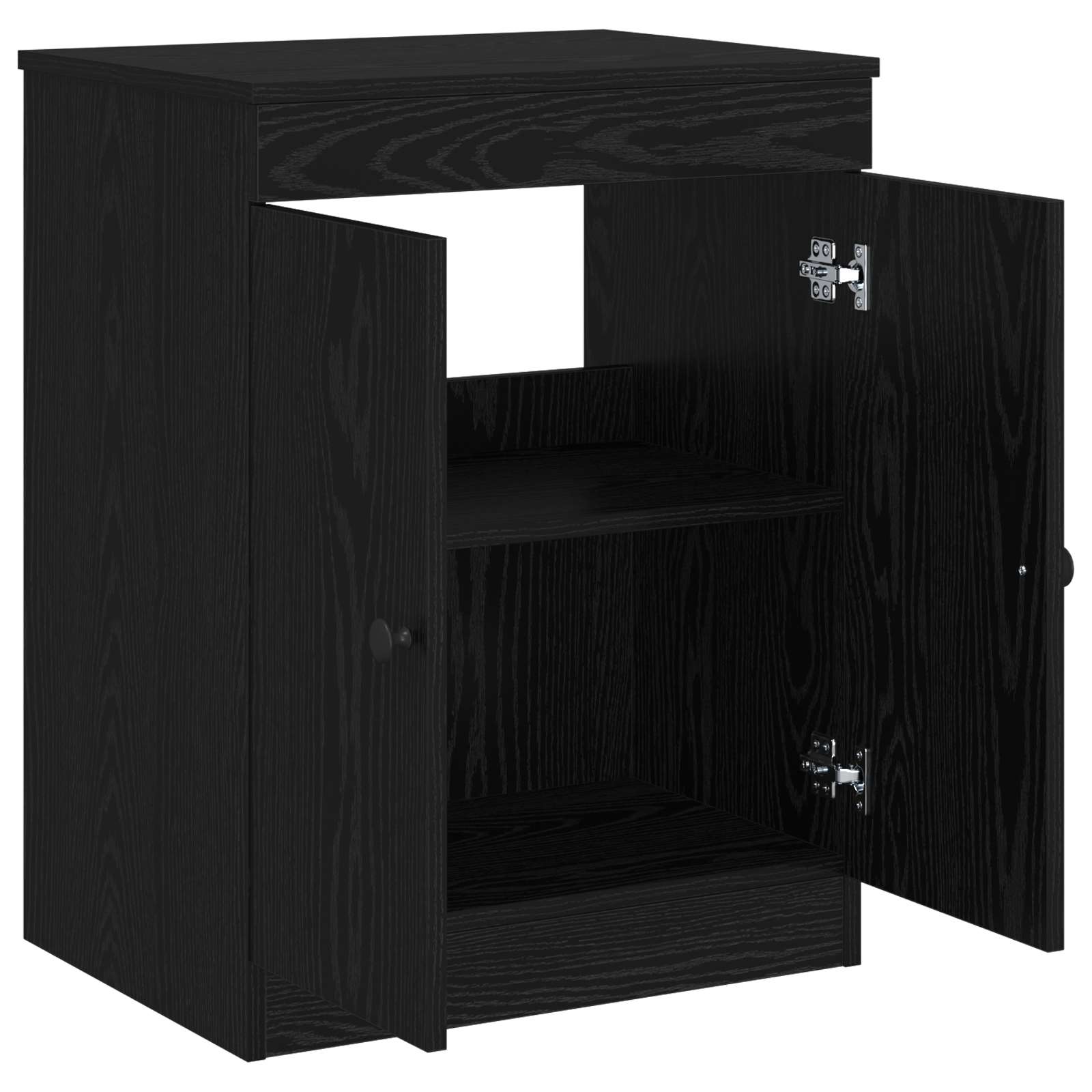 Kupaonski ormar Crna 54 x 41 x 70 cm Konstruirano drvo