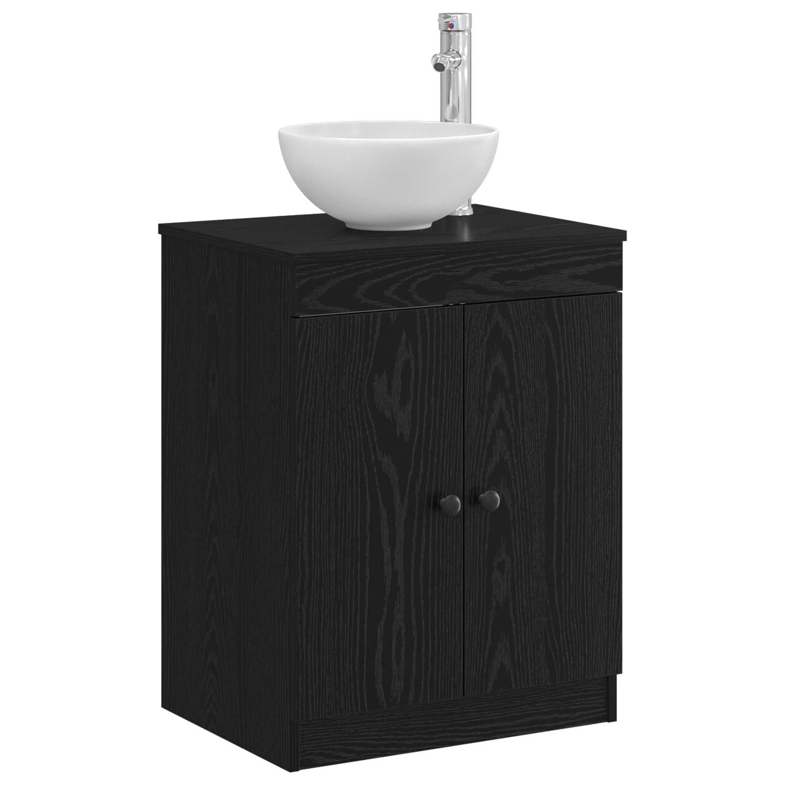 Kupaonski ormar Crna 54 x 41 x 70 cm Konstruirano drvo