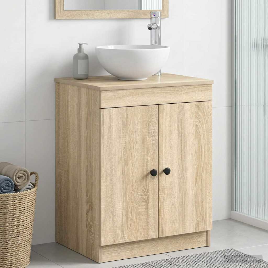 Kupaonski ormar Hrast sonoma 54 x 41 x 70 cm Konstruirano drvo