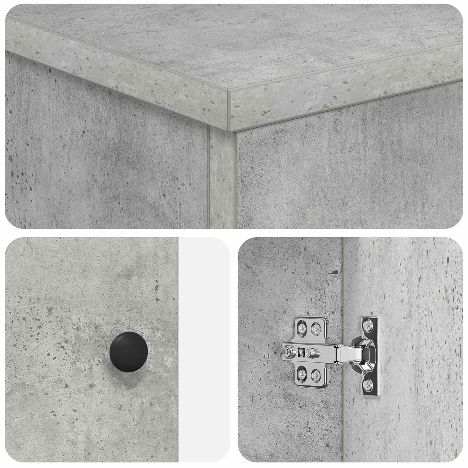 Kupaonski ormar Betonska siva 54 x 41 x 70 cm Konstruirano drvo