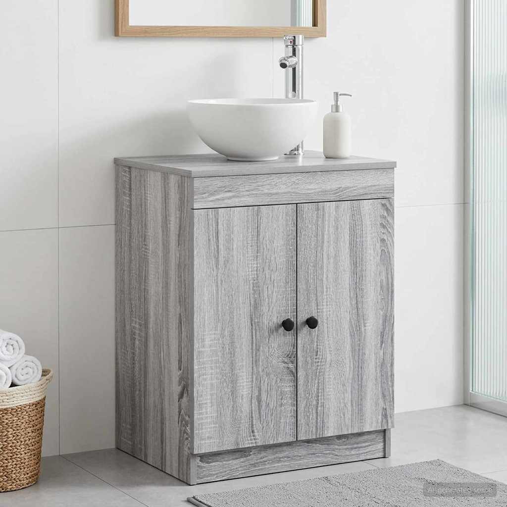 Kupaonski ormar Siva Sonoma 54 x 41 x 70 cm Konstruirano drvo
