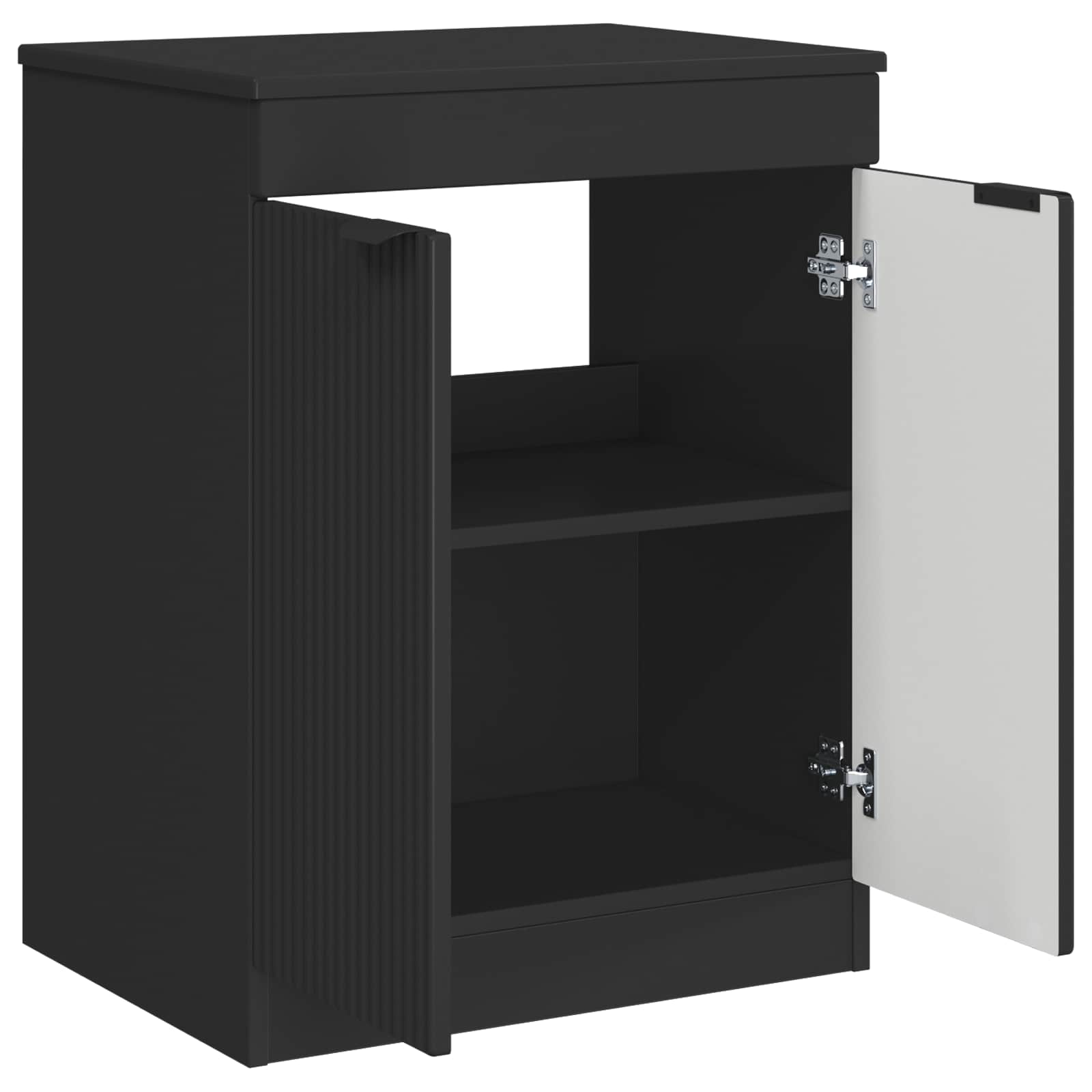 Kupaonski ormar Crna 54 x 41 x 70 cm Konstruirano drvo