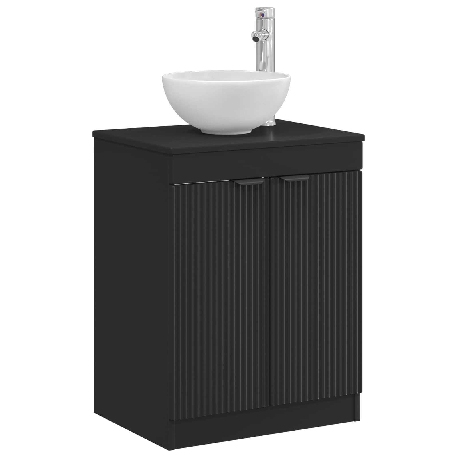Kupaonski ormar Crna 54 x 41 x 70 cm Konstruirano drvo