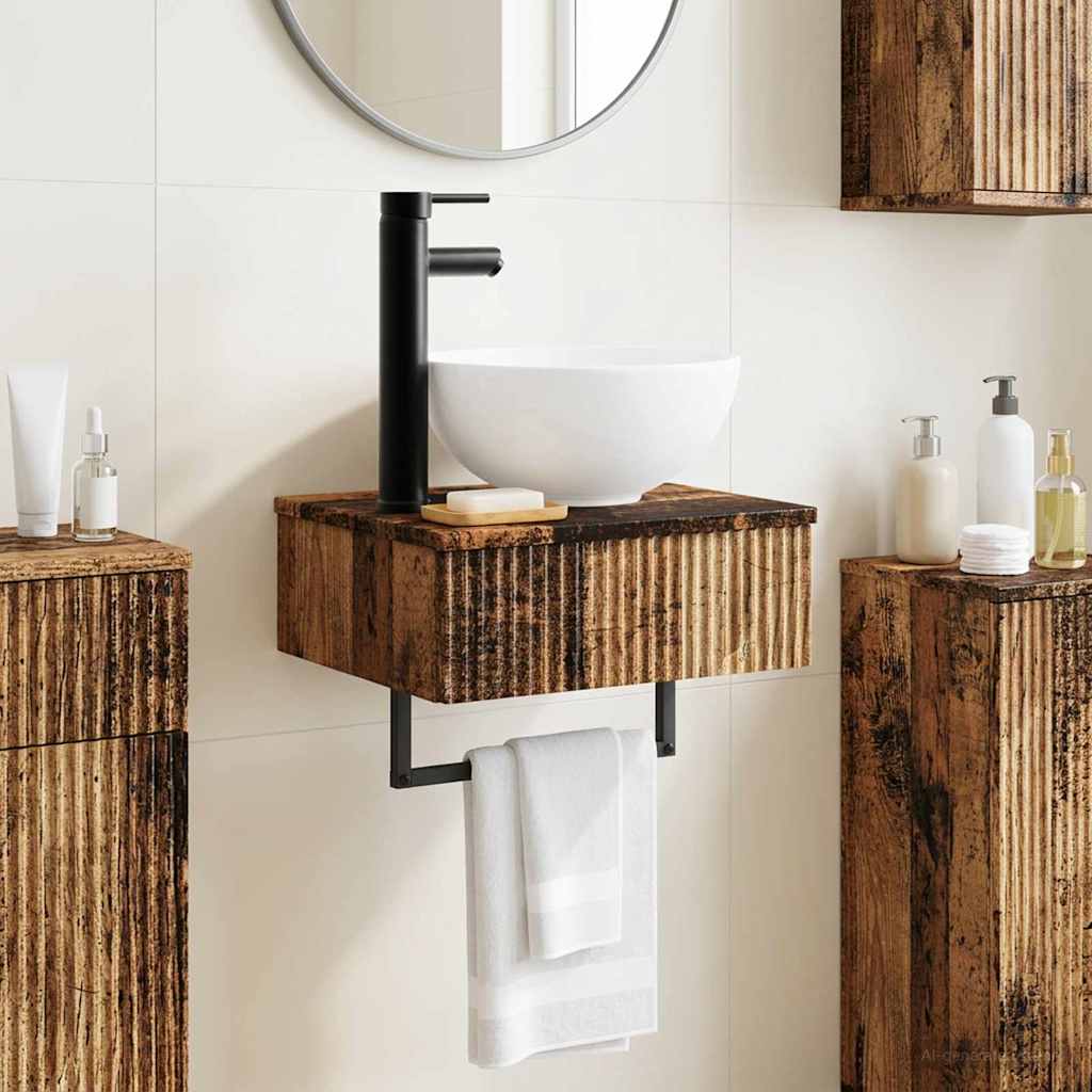 Zidni sudoper Staro drvo 40 x 35 x 39 cm Konstruirano drvo