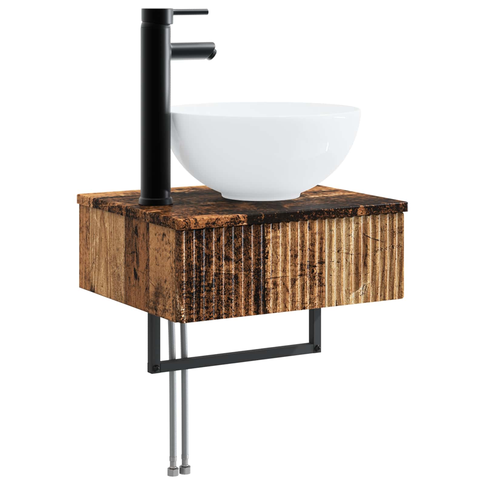 Zidni sudoper Staro drvo 40 x 35 x 39 cm Konstruirano drvo