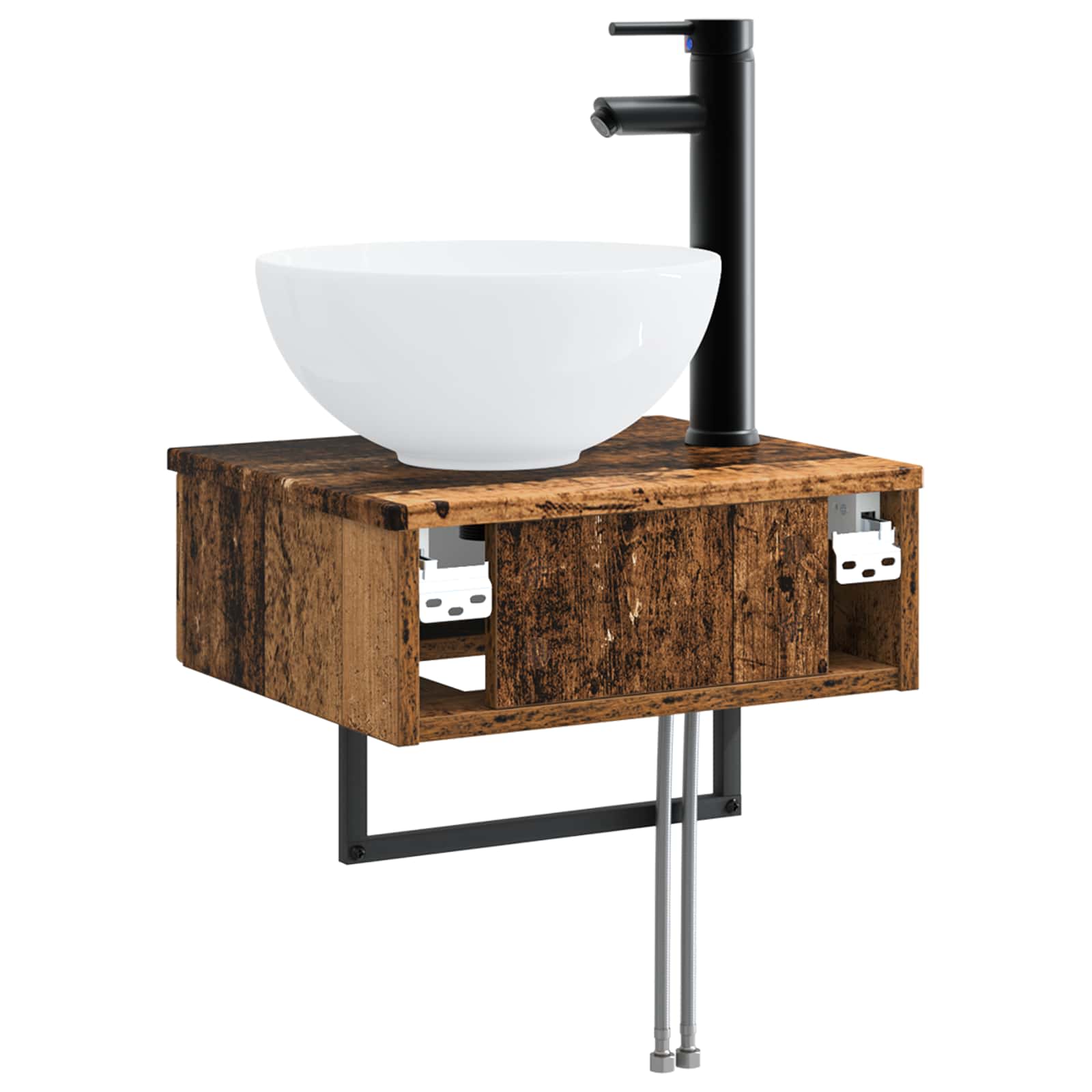 Zidni sudoper Staro drvo 40 x 35 x 39 cm Konstruirano drvo