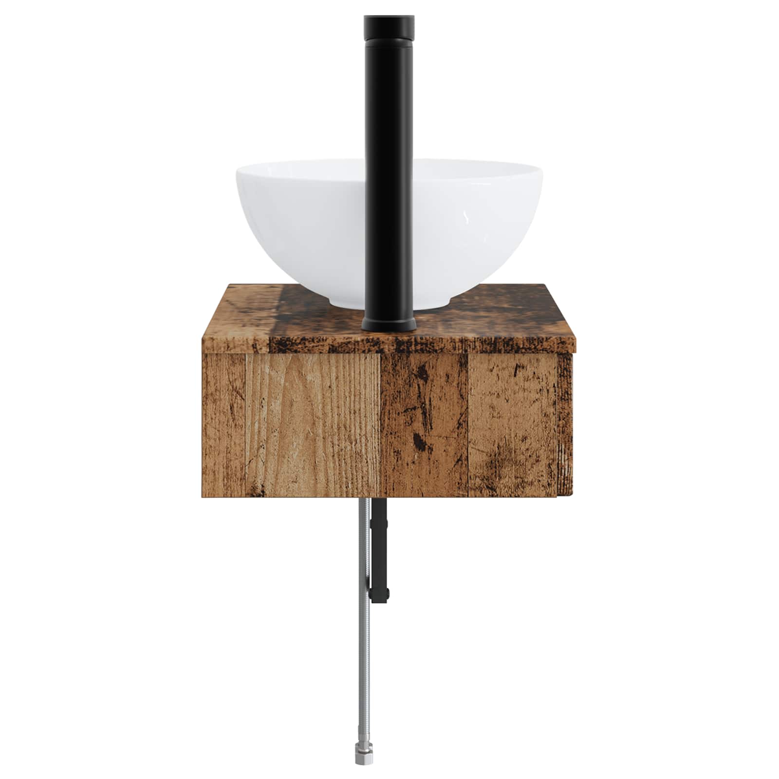 Zidni sudoper Staro drvo 40 x 35 x 39 cm Konstruirano drvo